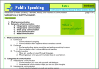 Public Speaking Illustrated Notes